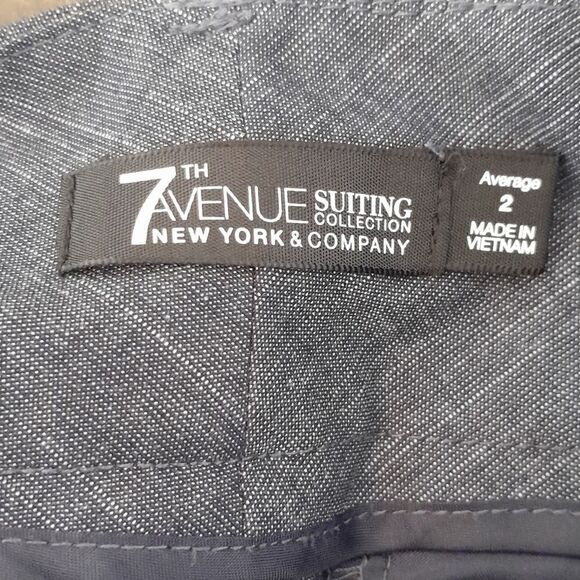 7th Avenue women's dress pants in blue with pockets size 2 great condition - Picture 3 of 4